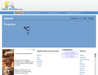 isparta.hava-durumu.com screenshot