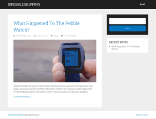 ispebbleshipping.com screenshot