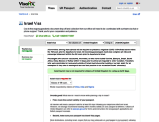 israel.visahq.co.uk screenshot