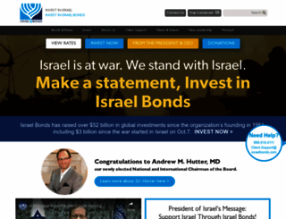 israelbonds.com screenshot