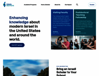 israelinstitute.org screenshot
