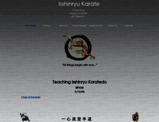 isshinryukarate.net screenshot