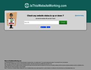 isthiswebsiteworking.com screenshot