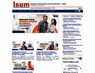 isumextension.com.ve screenshot