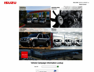 isuzu.com screenshot