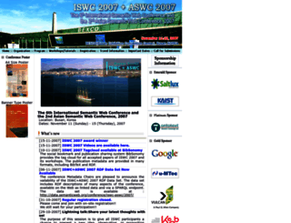 iswc2007.semanticweb.org screenshot