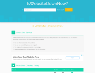 iswebsitedownnow.com screenshot