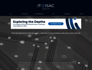 it-isac.org screenshot