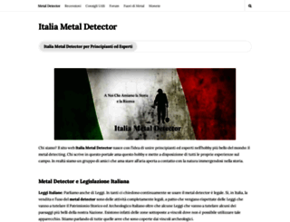 italiametaldetector.it screenshot