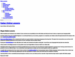 italian-online-lessons.com screenshot