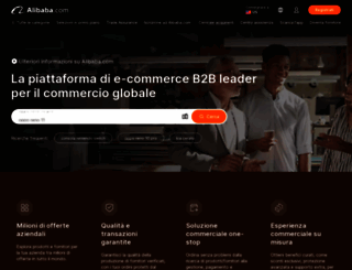 italian.alibaba.com screenshot