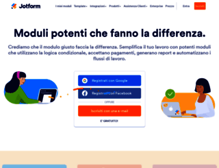 italian.jotform.com screenshot