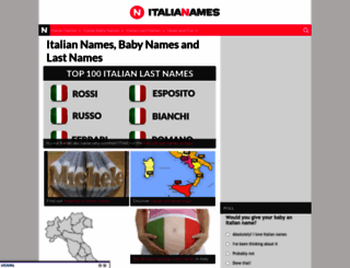 italianames.com screenshot
