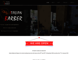 italianbarber.co.za screenshot