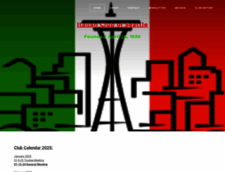 italianclubofseattle.org screenshot