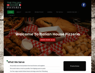 italianhousepizza.com screenshot