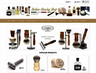 italianshavingshop.com screenshot