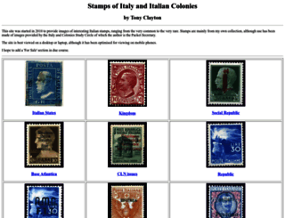 italianstamps.co.uk screenshot