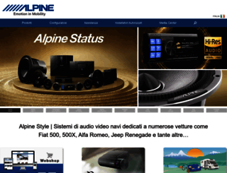 italy.alpine-europe.com screenshot