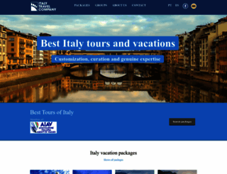italytravelcompany.com screenshot