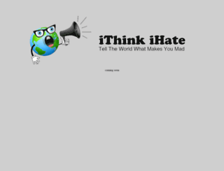 ithinkihate.com screenshot