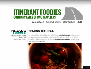 itinerantfoodies.com screenshot