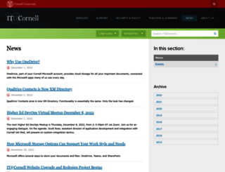 itnews.cornell.edu screenshot