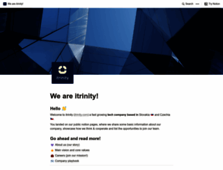 itrinitycom.notion.site screenshot