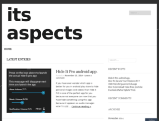 itsaspects.wordpress.com screenshot