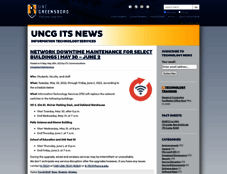 itsnews.uncg.edu screenshot