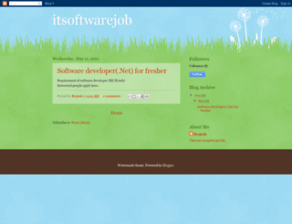 itsoftwarejob.blogspot.com screenshot