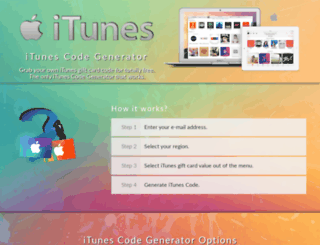 itunes.giftmecodes.com screenshot