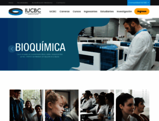iucbc.edu.ar screenshot