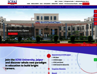 iujaipur.edu.in screenshot
