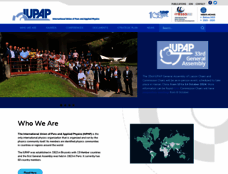 iupap.org screenshot