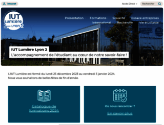 iut.univ-lyon2.fr screenshot