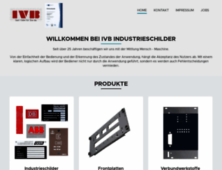 ivb-industrieschilder.de screenshot