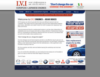 iviengines.ie screenshot