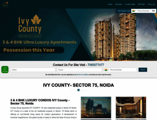 ivycountynoida.in screenshot
