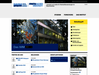 iwm.rwth-aachen.de screenshot