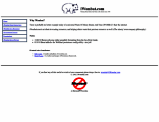 iwombat.com screenshot