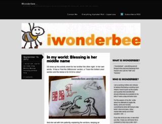 iwonderbee.wordpress.com screenshot