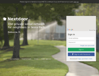 ixoraparkbrevard.nextdoor.com screenshot