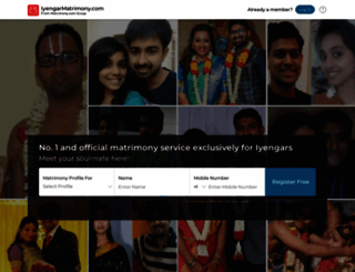 iyengarmatrimony.com screenshot