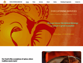 iyercatering.com screenshot