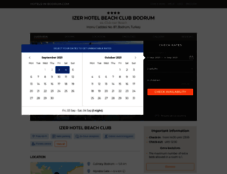 izer-hotel-beach-club.torba.hotels-in-bodrum.com screenshot