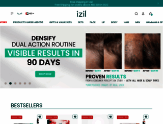 izilbeauty.com screenshot