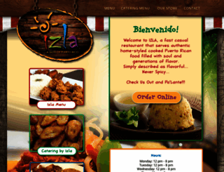 izlaspanishrestaurant.com screenshot