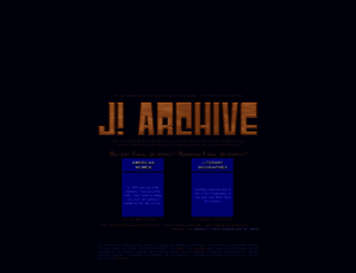 j-archive.com screenshot