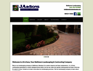 jaandsonslandscaping.com screenshot